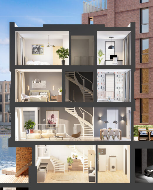 Interieur doorsnede (bouwnr 43)