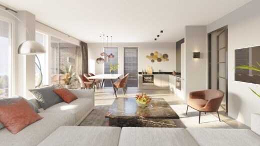 Interieur appartement </BR>type Y3 (bouwnrs 18, 20, 22, 24 & 26)