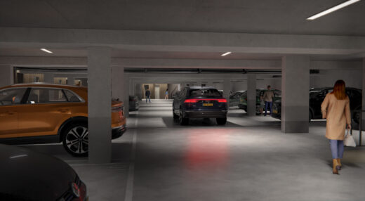 Parkeren, ingang grachtwoningen